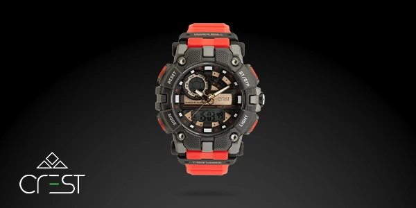 عکس ساعت قرمز رنگ باکیفیت